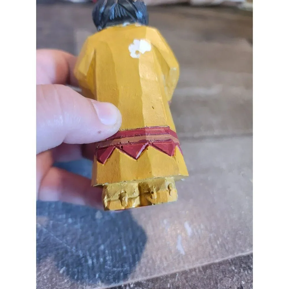 Native American Girl Apple‎ bundle AS IS figure decor Thanksgiving